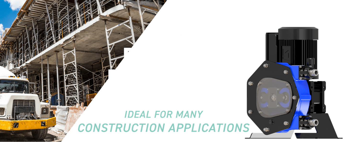 Heavy-duty peristaltic pumps - ideal for many construction applications